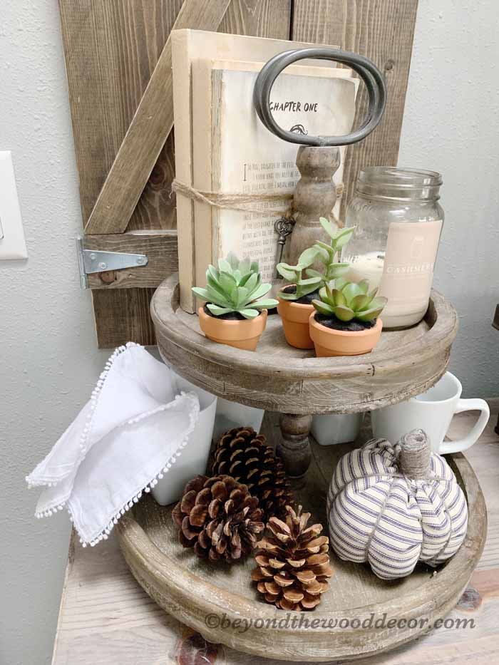 Beyond the Wood Styling a tiered tray