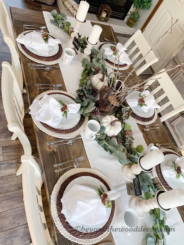 Beyond the Wood Thanksgiving tablescape