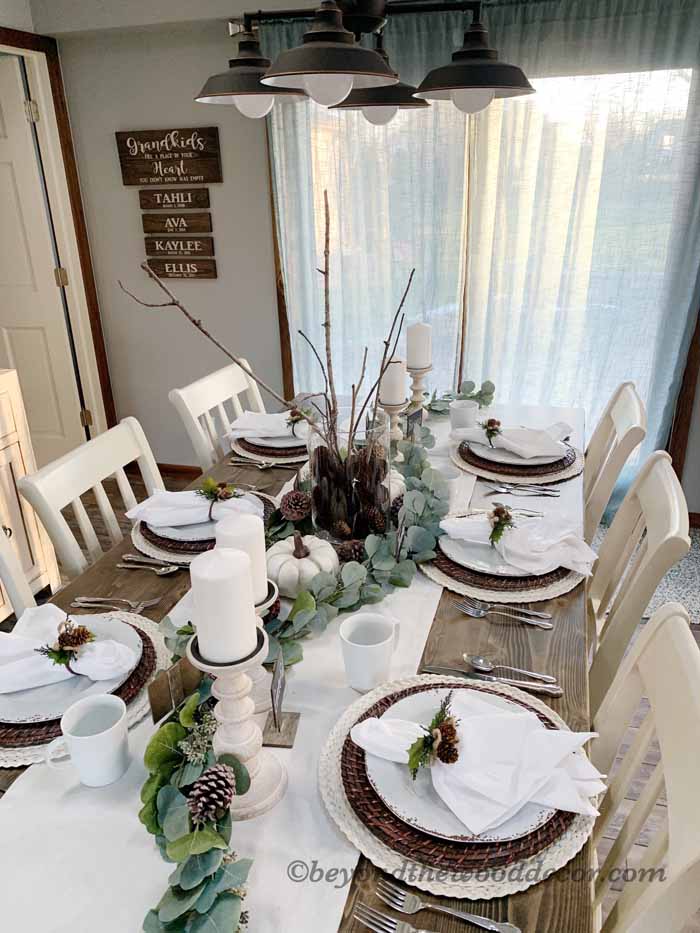 Beyond the Wood Thanksgiving tablescape