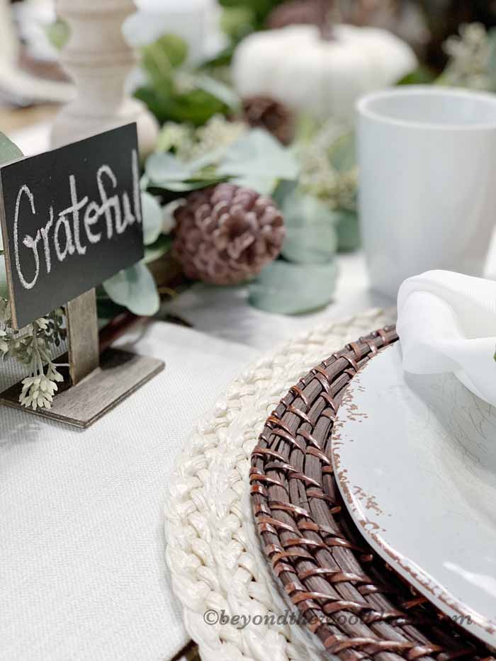Beyond the Wood Thanksgiving tablescape