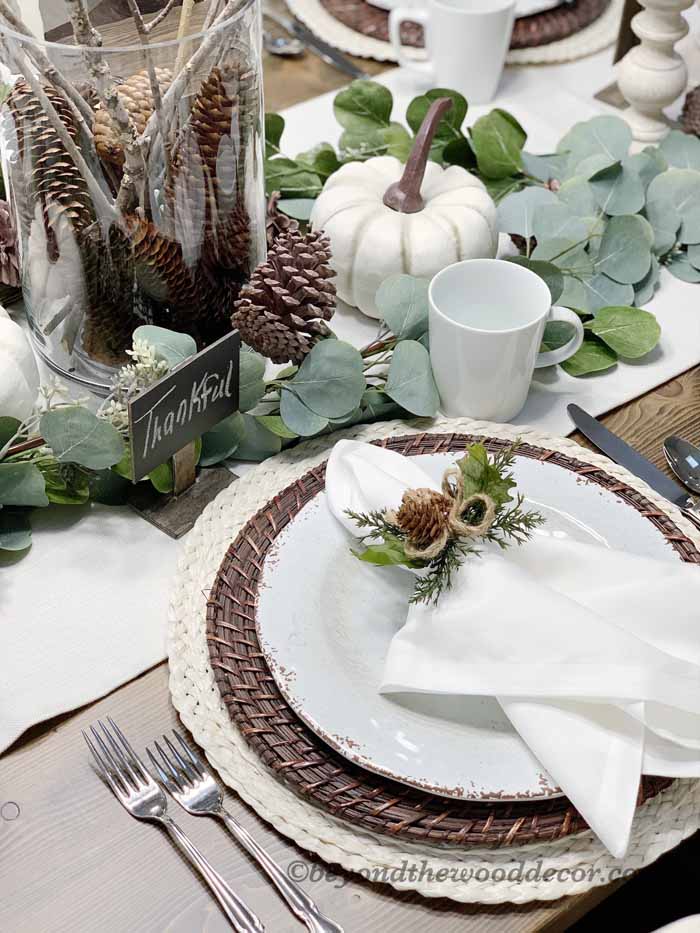 Beyond the Wood Thanksgiving tablescape