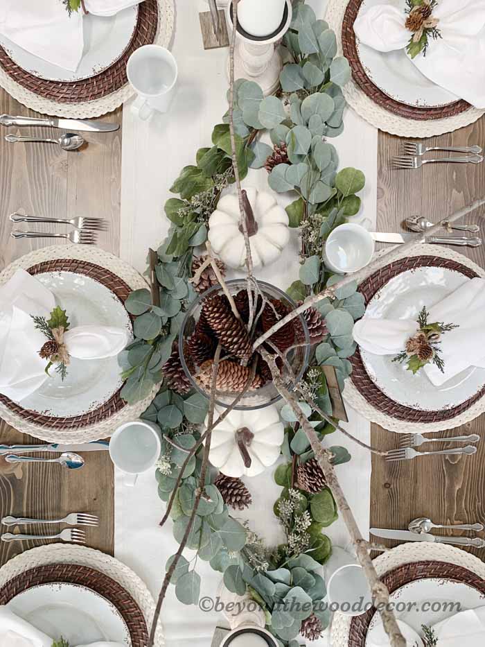 Beyond the Wood Thanksgiving tablescape