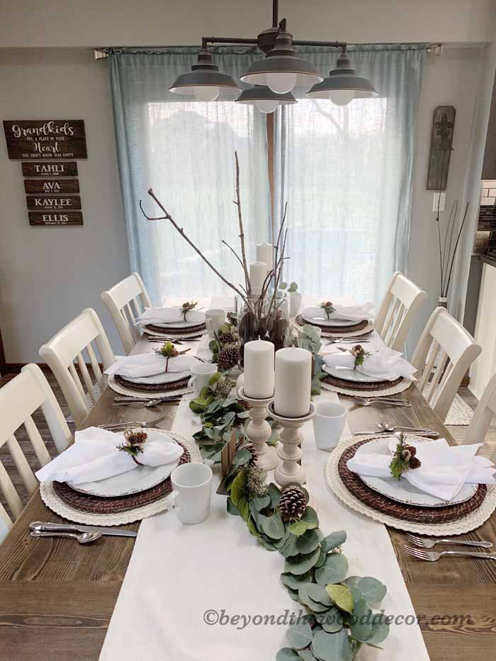Beyond the Wood Thanksgiving tablescape
